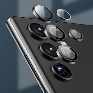 갤럭시 카메라 풀커버 개별 렌즈 보호 9H 강화 갤럭시S25 울트라 실버, 1매입