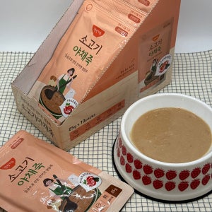 정성가득 소고기 야채죽 85gX10개 국산 강아지 간식