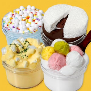 젤시스 야미박스 대용량 디저트 슬라임 4종 세트 스트레스해소 안전한 슬라임 크리스마스 선물