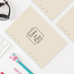 2026 A5 6공 다이어리 속지 25절 노트식 리필속지 2026년