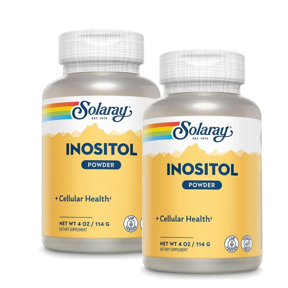 솔라레이 <b>퓨어 이노시톨 파우더</b> 114g 2개 SOLARAY Inositol