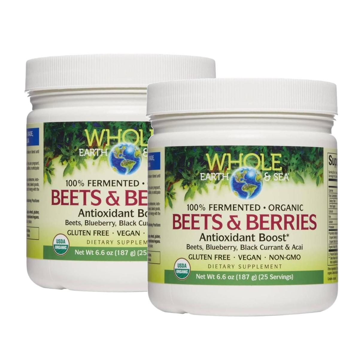 내추럴팩터스 <b>비트</b> 앤 <b>베리 안티옥시던트 부스트</b> 187g 2개 Natural Factors Beets Berries Antioxidant Boost