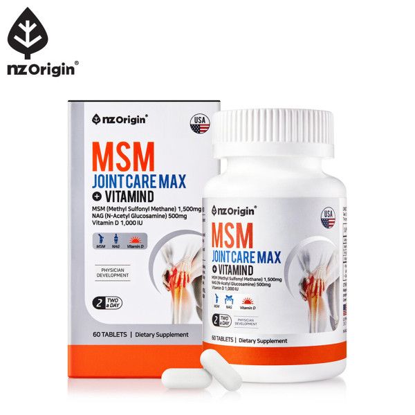 관절 MSM <b>NAG</b> msm영양제 조인트케어 맥스 비타민D 60정