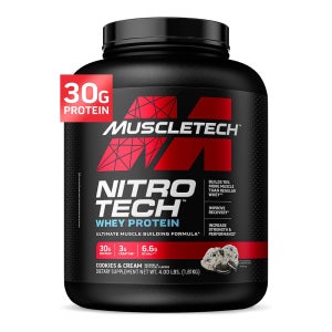 머슬테크 니트로 테크 웨이 프로틴 쿠키 앤 크림 1.81 kg