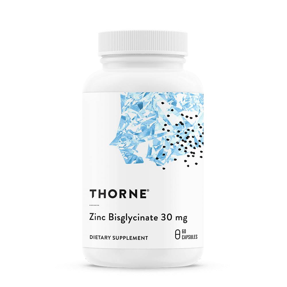 쏜리서치 아연 <b>징크 비스글리시네이트 30mg</b> 60캡슐