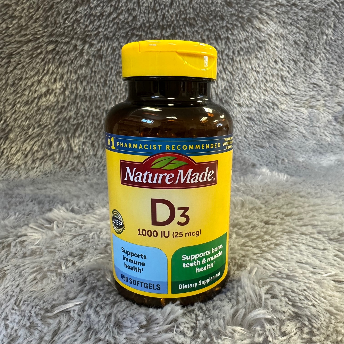 네이처 메이드 <b>비타민 D</b>3 <b>25mcg</b> 650정