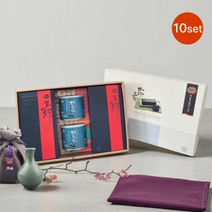 [바다소리] 올리브유로 구운 곱창돌김 해품은김과 장에 찍어먹는 생돌김 혼합 6호 선물세트x10세트