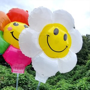 행사 풍선 이벤트 파티 꽃 모양 플라워 데이지 미니 생일 축제 용품 기념일 홍보 개업