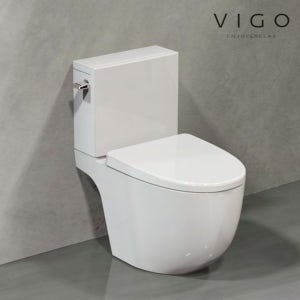 치마형 투피스 양변기 화장실 변기 VC-700 비고 토네이도 심리스 방식