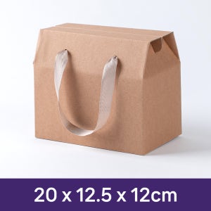 끈손잡이 선물상자 크라프트 38호 (20x12.5x12cm) 과일청 음료 병 포장 박스