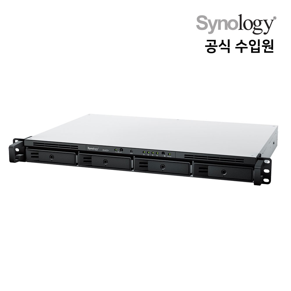 시놀로지 RS422+ NAS 4베이 랙마운트형 (하드 미포함)