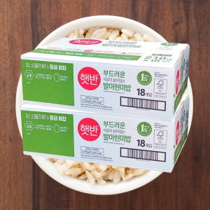 CJ 햇반 부드러운 발아 현미밥 210g 36개 코스트코 잡곡밥 햇밥