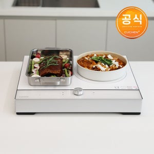 쿠첸 3구 인덕션 전기레인지 CIR-EW33KD2B1 화이트 방문설치, 빌트인, 베이지