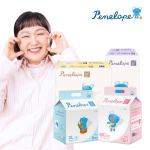 페넬로페 씬씬씬 플러스 팬티/밴드 기저귀 2팩+2팩