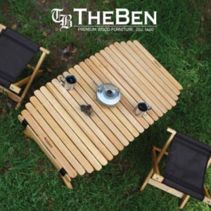 더벤 롤탑테이블 L 네츄럴