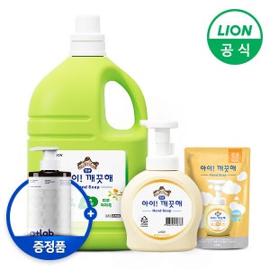 아이깨끗해 대용량 리필 숲속산책 4.5L+공용기+100ml 리필 손세정제 핸드워시