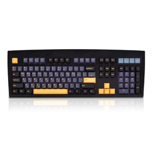 큐센 DT35 104 PBT 풀윤활 가스켓 사무용 풀배열 기계식 키보드 블랙, 오테뮤 저소음 라임축 V3