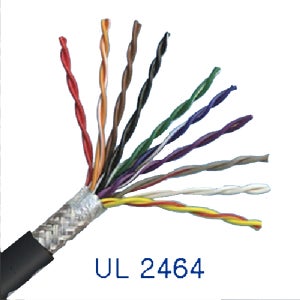 UL2464 Pair편조실드 AWG22 4Pair 1M