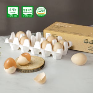 (40구)백봉오골계 유기농 동물복지 인증 구운 유정란 난각번호1번