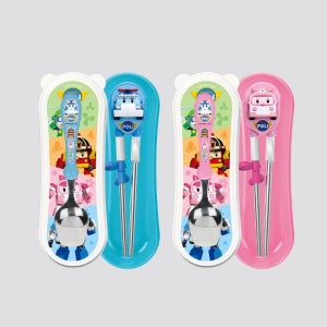 로보카폴리 에디슨 이지 스텐 수저 케이스 세트 (오른손용)