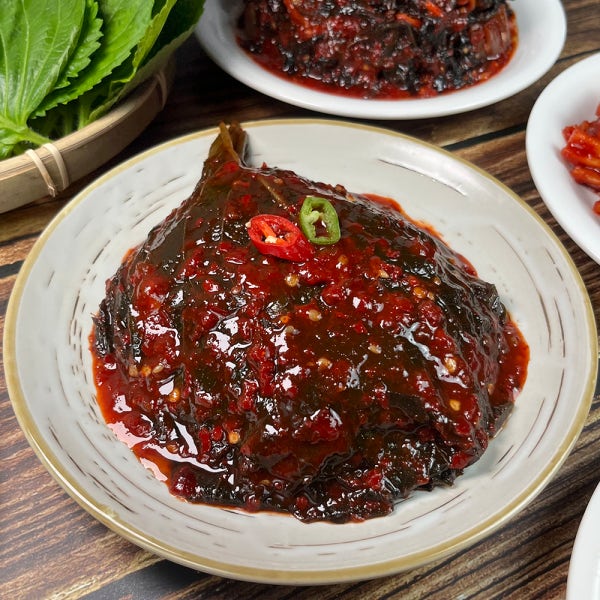[장사의신 X 올바른식품] 장신몰 깻잎무침 500g 양념 깻잎 무침 반찬