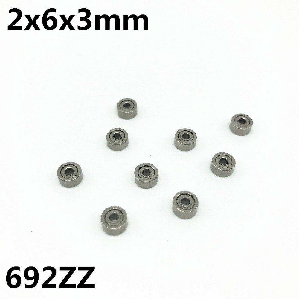 볼 620 10PCS 소형 고속 베어링 홈 2X6X3MM L 692Z 692ZZ 깊은