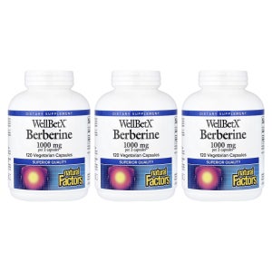 (아이허브) 네츄럴펙터스 3개X WellBetX 베르베린 베지 캡슐 120정(캡슐 1정당 500mg) 해외직구