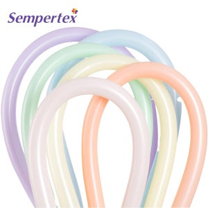 셈퍼텍스 파스텔메이트 요술풍선 260 혼합 100입 1봉지 풍선꽃다발 벌룬아트