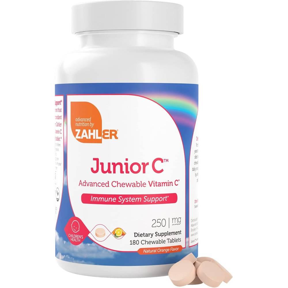 <b>자일러</b> 주니어 <b>비타민C</b> 어드밴스드 오렌지맛 츄어블 180정 Zahler Junior <b>C</b>