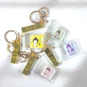 골드바 재물운 돈다발 행운 부적 열쇠고리