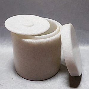백옥2중 원통 유골함/천연옥/수목장