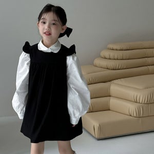 투에그 여아동 봄가을 원피스 블라우스 세트 여자아이드레스 결혼식하객룩