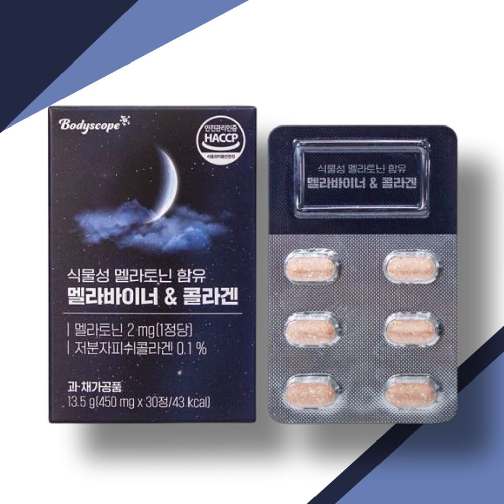 <b>바디스콥</b> 식물성멜라토닌 메라토닌 미국멜라토닌효능 30정