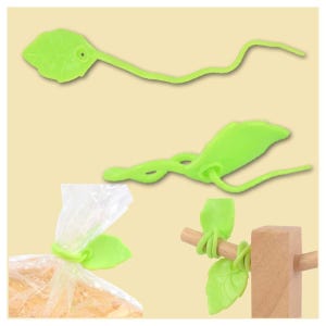 빵포장끈 나뭇잎모양 홀더 빵봉지묶는끈 1p