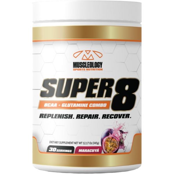 <b>슈퍼</b> 8 고성능 BCAA 전해질 글루타민 블렌드 포뮬러 - <b>운동 후</b> 강화 30인분(마라쿠야)