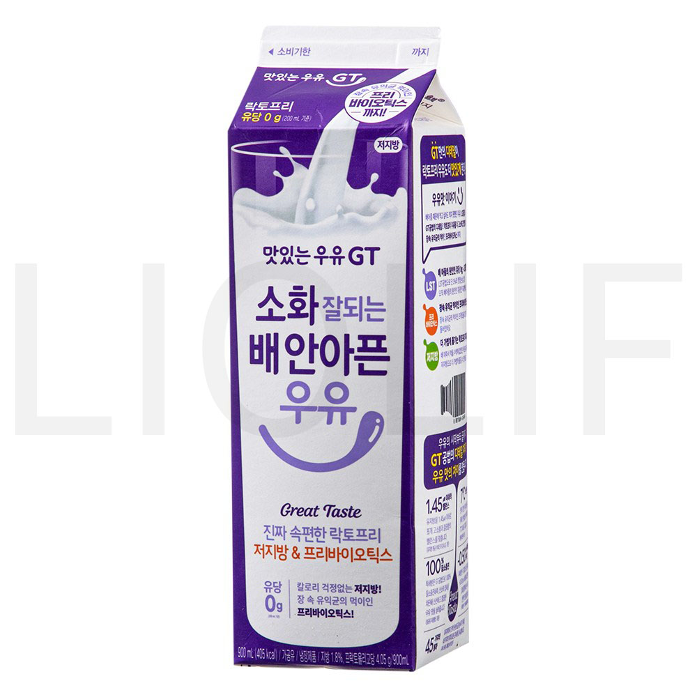 맛있는우유 GT 저지방 락토프리 프리바이오틱스 제품 이미지
