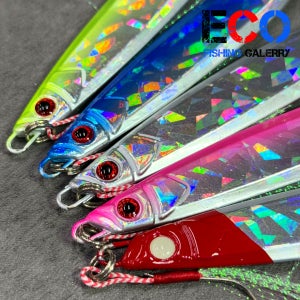 에코 ECO 메탈지그 홀로그램 갈치지그 농어 삼치 부시리 쇼어게임 그린, 80g