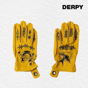 더피 x 키요 클래식 가죽 장갑 FST GLOVES - YELLLOW