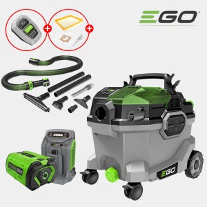 이고파워 34L 집진기 56V 무선 건습식 청소기 WDV0900 10A 배터리 1개 세트