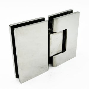 유리경첩 샤워부스힌지 유리대유리 스테인리스 크롬유광 180도 10mm용