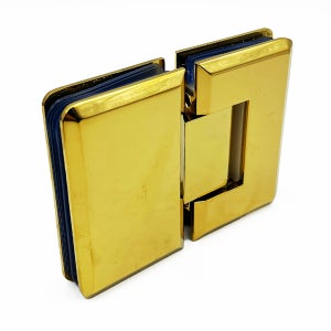 유리경첩 샤워부스힌지 유리대유리 골드유광 180도 10mm용