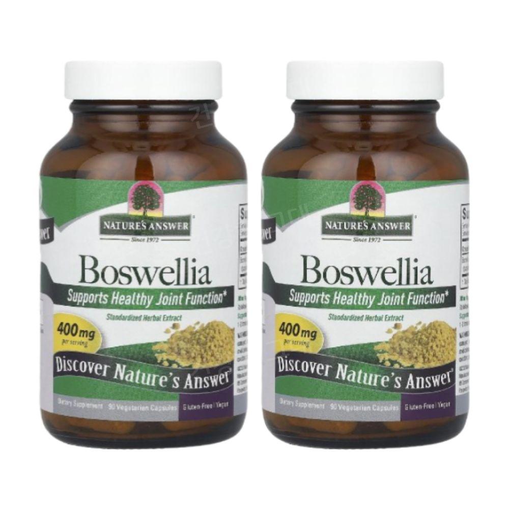 NaturesAnswer <b>Boswellia</b> <b>보스웰리아</b> 400mg 90캡슐 2개 유향나무추출