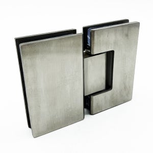 유리경첩 샤워부스힌지 유리대유리 스테인리스 실버무광 180도 10mm용