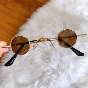 알작은 안경 레옹 선글라스 사이파이 틴트선글라스 골드브라운