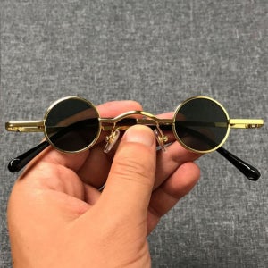 알작은 안경 레옹 선글라스 사이파이 틴트선글라스 골드블랙