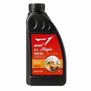 제커 5W30 C4 매직올인원 승용디젤전용 르노디젤 5기유와 코팅제 함유 8L, 1개