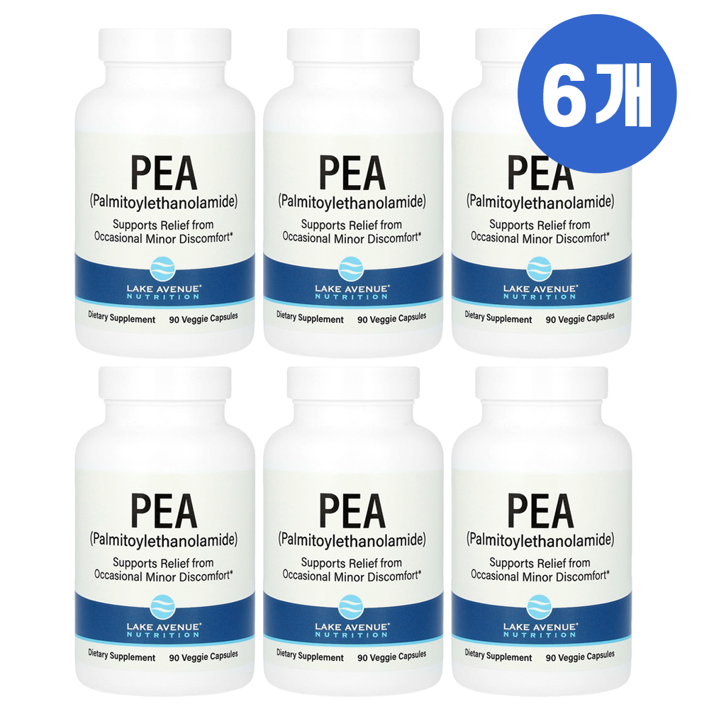 레이크에비뉴 <b>PEA</b> 고양이 90캡슐 6통 <b>팔미토일에탄올아마이드</b>