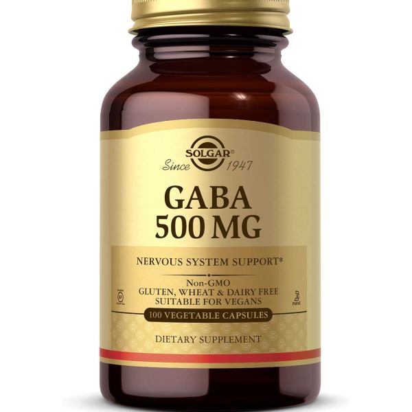 심신 안정 진정 솔가 GABA 500mg 100개 식물성 캡슐 아미노산 비GMO 비건 글루텐 프리 유제품 코셔 100인분