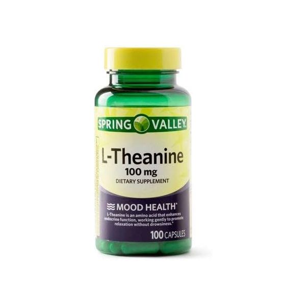 진정 심신 안정 <b>스프링 밸리</b> L테아닌 100mg 무드 헬스 100캡슐