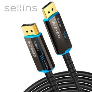 셀인스텍 DP TO DP1.4 8K 장거리 리피터 광 AOC DP케이블 40m, 1개